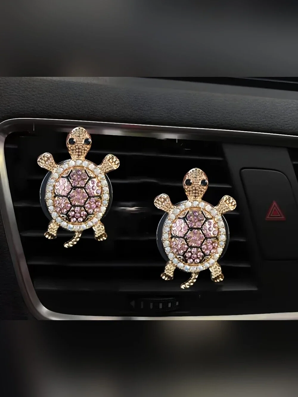 Crystal Butterfly and Flower Or Turtle Car Clip Fragrance Diffuser